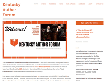 Tablet Screenshot of kentuckyauthorforum.com